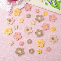Patch de réparation brodé floral fait main pour vêtements en tricot et chaussettes, décoration, Chine continentale
