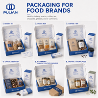 Boîte d'emballage personnalisée pour snacks, boîte d'expédition en carton ondulé avec insert pour chips, noix, bonbons, produits alimentaires