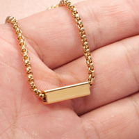 Collier en acier inoxydable personnalisé pour homme et femme, gravure laser, acier inoxydable noir, or, argent, réglable, bijoux de couple