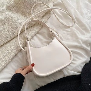 Bolso de Mano Half Moon Pu para Mujer, Minimalista, con una Sola Correa, Cierre de Solapa, Ligero, para Uso Diario, Asa Redonda, 5 Colores - Product Image 6