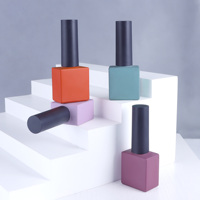 Flacon vide de 11 ml pour gel à ongles, emballage cosmétique en verre pour vernis gel UV, conteneur de beauté pour manucure artistique avec pinceau