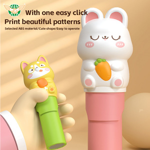 गर्म बिक्री शैक्षिक खिलौने बच्चे डिय खिलौना स्टांप सील पेन प्यारा जादू पुनः प्रयोज्य स्टिकर स्टाम्पर सेट टॉय - Product Image 3