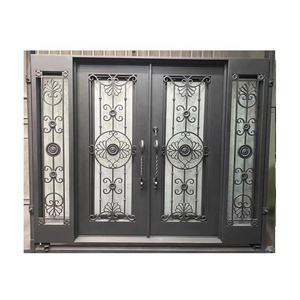 Modelos de Puertas Exteriores Sencillas de Hierro Forjado para el Hogar con Rotura de Puente Térmico - Product Image 2