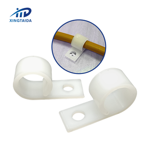 Abrazadera de Cable Tipo R de Nailon Plástico, Clip de Cable Tipo P con Montaje de Tornillo, Diámetro de la Bola de 3.2mm-25.4mm - Product Image 1