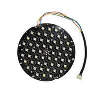 54 pièces de rechange pour panneau de réparation de projecteur de scène LED Par Slim 3W, 7 couleurs RGB DMX512 IP33 en alliage d'aluminium, pour utilisation en soirée