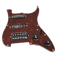 Guitare électrique haut de gamme ST 3 plis écaille de tortue chargée pré-câblée Pickguard SSH Pickguard avec micros Alnico 5