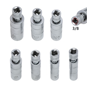 7 Pcs 12pt Magnetic Thin Wall <strong>Spark</strong> <strong>Plug</strong> <strong>Socket</strong> Universal Joint 3/8-Inch Drive Swivel <strong>Socket</strong> Removal Tool Set - Product Image 5