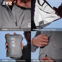 Vêtements de cyclisme imperméables EVR OEM ODM, maillot de cyclisme, veste de cyclisme coupe-vent, coupe-vent de cyclisme
