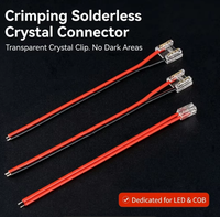 Connecteur à clipser à 2 broches pour fil simple, 5 mm, 8 mm, 10 mm, connecteur pour bande lumineuse Cob