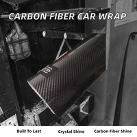 Film de protection pour voiture Koofilm 3D 4D 5D 6D en fibre de carbone, film en rouleau durable, autocollants mats effet cristal brillant pour logo/emblème, garantie 5 ans