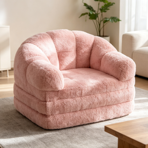 Wohnzimmer Schlafzimmer Klappbares Sofabett 2-in-1 Konvertierbarer Hochdichte-Schaumstoff Sitzsack mit Griff - Product Image 2