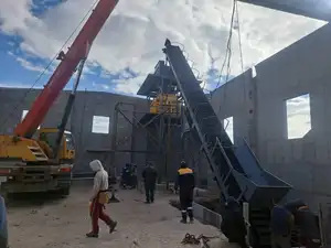 Impianto di betonaggio a doppio albero completamente automatico impianto di betonaggio a miscela a secco pronto