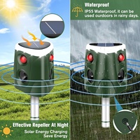 Saijzek. AMZ Bestseller hochwirksames Wildtier-Ausstoßmittel für Außenbereich Garten Ultraschall-Animal-Ausstoßmittel Solar-Animal-Ausstoßmittel