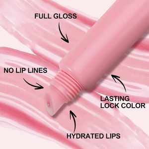 10ml Stock <b>Plastic</b> Pink Empty Squeeze <b>Tubes</b> Lip Gloss Container Packaging for Cosmetics Lip Balm and Eye Cream Hose - Product Image 2
