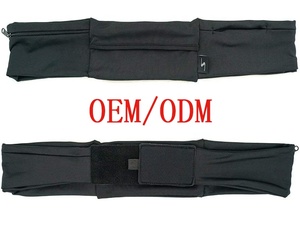 Ceinture <span class=keywords><strong>de</strong></span> <span class=keywords><strong>course</strong></span> ajustable personnalisée à 3 poches, sac banane pour l'entraînement avec ceinture résistante à la transpiration, sac banane pour tous les iPhone - Product Image 2