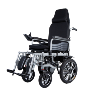 Silla de Ruedas Eléctrica Plegable Ligera <span class=keywords><strong>para</strong></span> Viajes con Motor Potente, Frenado Seguro y Conducción Suave - Product Image 1