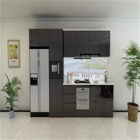 Meubles de cuisine modulaires PRIMA LUXURY AMAZING en contreplaqué résistant à l'humidité avec îlot central pour maisons familiales