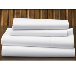 Lenzuola Personalizzate in 100% <span class=keywords><strong>Cotone</strong></span> 300TC Tinta Unita Bianche di Lusso in Raso per Hotel, Set Letto <span class=keywords><strong>Matrimoniale</strong></span> Bianco - Product Image 2