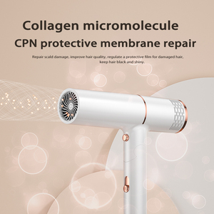 Secador de Pelo Moderno OEM ODM con 5 Millones de Iones Negativos, Plegable, Color Blanco/Dorado Personalizable, Secado Rápido - Product Image 5