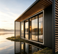 Bâtiments de jardin, maison préfabriquée, maison modulaire, façade personnalisable, faible coût de transport, plan de l'étage personnalisé pour bureau de jardin, maison