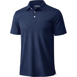 Camiseta Deportiva para Hombre al por Mayor, con Logotipo Personalizado en la Parte Delantera, Manga Corta, Secado Rápido, Pique, Spandex/Poliéster, Informal, para Golf - Product Image 1