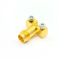 Conector de lanzamiento de borde PCB sin soldadura hembra SMA de 2 agujeros