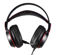 Casque de jeu filaire stéréo supra-auriculaire dynamique pour PS4/N7/PC, faible latence (<30ms), étanche IPX-5, indicateur de batterie LED, DJ