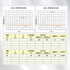 High Precision PM20s50s Manual Pump Full Range Specifications Pressure-Stable Oil Pump for Multiple Fields Hydraulic - Product Image 1