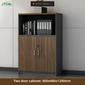 Armadio Moderno in Legno Wayon per <span class=keywords><strong>Ufficio</strong></span> Domestico con Ante Chiudibili a Chiave e Ripiano per Stampante per l'Organizzazione dei Documenti - Product Image 4