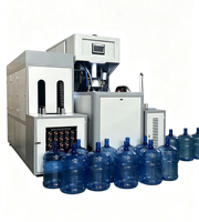 Machine de soufflage semi-automatique pour barils d'eau PET de 5 gallons, production stable, pour seaux réutilisables et jetables de 15L-18.9L