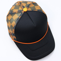 Nueva Gorra Trucker de 5 Paneles con Logotipo Personalizado, Gorra Deportiva para Hombre y Mujer, Gorra de Malla con Espuma y Cuerda, Diseño Personalizado