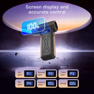 Soplador de Aire Eléctrico con Pantalla LCD, Mini Ventilador Inalámbrico Portátil, Limpiador de <span class=keywords><strong>PC</strong></span>, Secador de Mano Eléctrico para Automóvil - Product Image 2