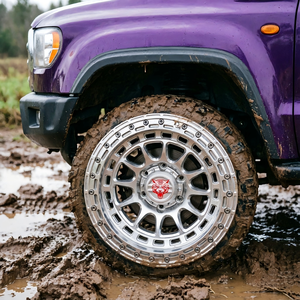 Jantes Beadlock Forgées 17 18 Pouces, Charge Maximale 2500 Livres, 12KG HEAVY-DUTY, Roues Tout-Terrain pour <span class=keywords><strong>Hummer</strong></span> H3, H3T, H3X/Isuzu Trooper - Product Image 1