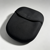 Étui personnalisé en EVA noir pour casque audio, 2-3 compartiments, fermeture éclair, coque rigide durable anti-poussière, housse en tissu, rangement portable pour