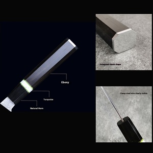 Juego de <span class=keywords><strong>cuchillos</strong></span> utilitarios de acero damasco de 8 pulgadas con mango de madera de ébano, cuchillo <span class=keywords><strong>para</strong></span> pelar <span class=keywords><strong>carne</strong></span> y pescado <span class=keywords><strong>para</strong></span> <span class=keywords><strong>cortar</strong></span> <span class=keywords><strong>carne</strong></span> <span class=keywords><strong>cruda</strong></span> <span class=keywords><strong>para</strong></span> chefs - Product Image 4