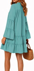 Midi <strong>Dress</strong> for Women Casual <strong>Floral</strong> Print Loose Flowy <strong>Cocktail</strong> Party <strong>Dresses</strong> Vacation and Office Outfit - Product Image 6