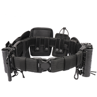 Ceinture tactique YAKEDA en nylon à dégagement rapide, avec pochettes pour bâton, système Molle, ensemble de 9 pièces, ceinture de service JPC pour la chasse en extérieur, ceinture tactique pour hommes