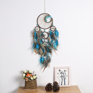 <span class=keywords><strong>Atrapasueños</strong></span> Grande Bohemio Hecho a Mano con Turquesa <span class=keywords><strong>para</strong></span> Colgar en la <span class=keywords><strong>Pared</strong></span>, Adorno <span class=keywords><strong>para</strong></span> Dormitorio, Sala de Estar, Apartamento, Fiesta, Regalo - Product Image 4