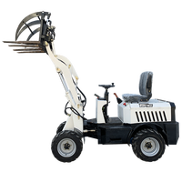 Minipala Gommata Elettrica TOPONE 904E 0.4t 4WD con Raggio di Sterzata Ridotto, Macchinario Edile