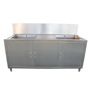 2023 lavello da cucina per ristorante di Design personalizzato lavello da cucina commerciale in acciaio inossidabile a doppia vasca