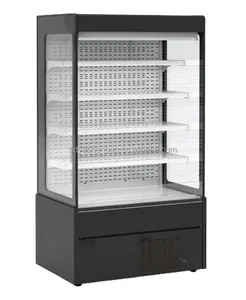 import compressor horizontal air curtain merchandiser with LED lighting