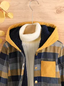 Stylish Latest Styles Fashionable Boys' Outerwear Children's Snug Jackets For Boys In Trendy Yellow And Blue Coats