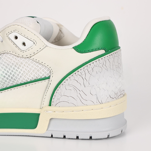 Chaussures de sport à lacets tendance pour hommes et femmes, chaussures de marche décontractées de luxe, cuir véritable de haute qualité, semelle intermédiaire TPR - Product Image 3