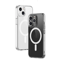 Coque transparente antichoc magnétique en TPU et PC pour iPhone 17 Pro, compatible avec iPhone 17, 16, 15, 14, 13, 12, 11 Pro Max