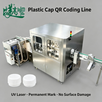 Machine de marquage laser UV modulaire automatique sans surveillance pour bouchons de bouteilles, avec séparation pneumatique des bouchons défectueux et dispositif de suivi de la durée de vie complète