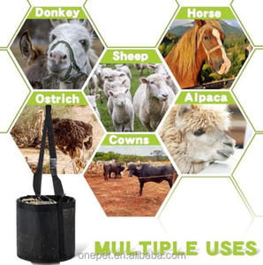 ถุงให้อาหารสัตว์เลี้ยงทำจากไนลอนแบบปรับได้ใช้แขวนได้สะดวกสำหรับเลี้ยงวัวและแกะและม้า - Product Image 6