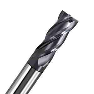 Fraise à quatre dents en acier au tungstène de 65 degrés, spéciale acier inoxydable, revêtement noir, pour usinage CNC - Product Image 1