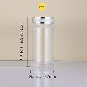 Botella de Plástico PET Transparente de 100 ml, Botella Personalizada para el Cuidado de la Salud, Botella de Almacenamiento de Medicamentos de Lujo con Tapas, Botella Esmerilada - Product Image 4