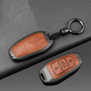 Protection de clé intelligente en métal et cuir de haute qualité pour Citroën C4L C5 Aircross C6 <span class=keywords><strong>C4</strong></span> <span class=keywords><strong>Picasso</strong></span> C3-XR, <span class=keywords><strong>accessoires</strong></span> pour clés de voiture - Product Image 5