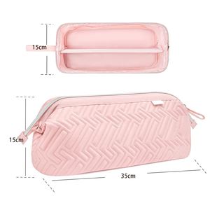 Bolsa de Viaje de Gran Capacidad para Herramientas de Peluquería para Mujer, con Abertura Amplia, Divisores Extraíbles y Material Resistente al Agua - Product Image 4